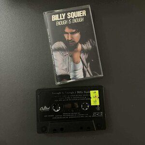 Billy Squier –Enough is Enough Cassette Tape VG+ C43